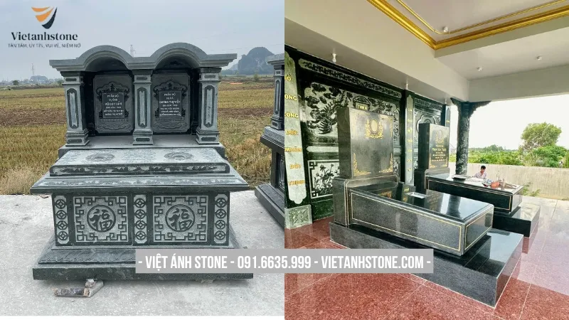 Phân loại lăng mộ đá theo chất liệu đá