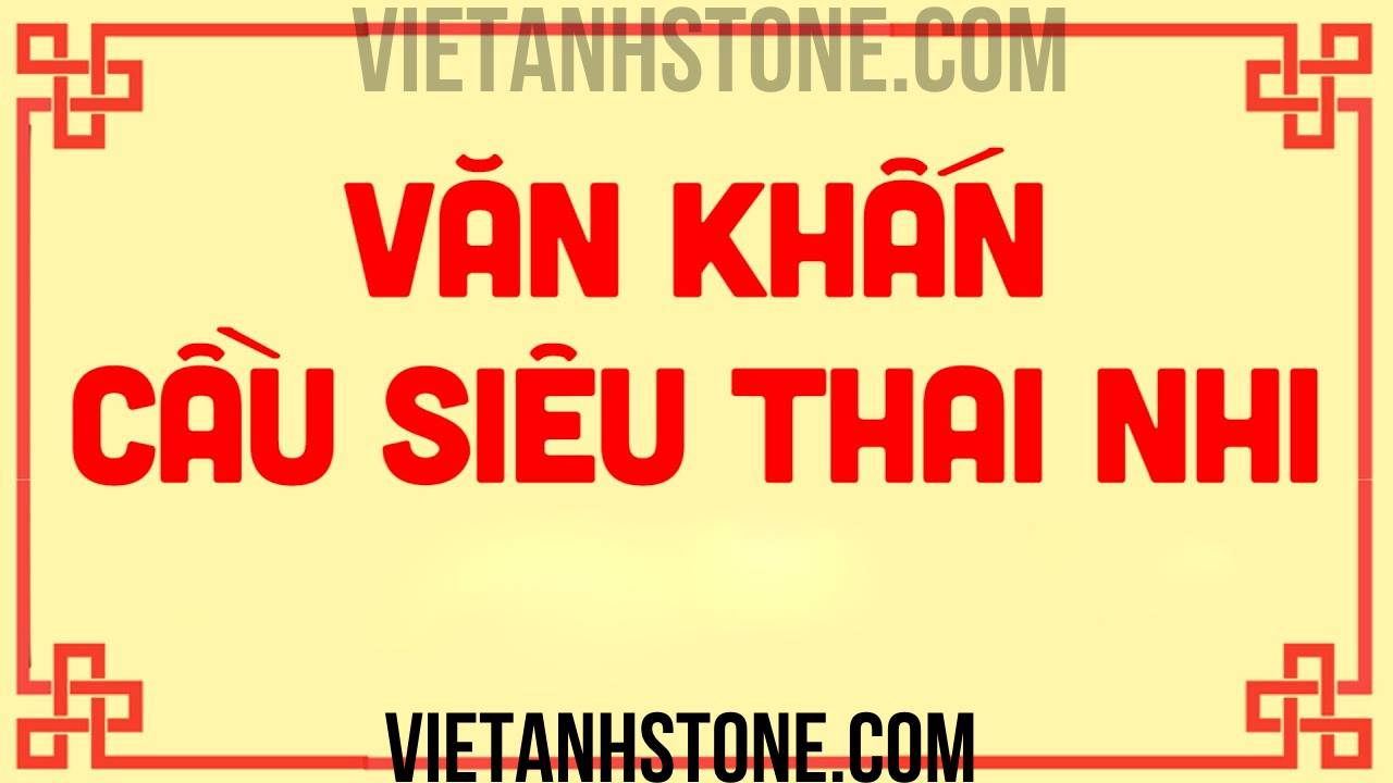 văn khấn vong thai nhi