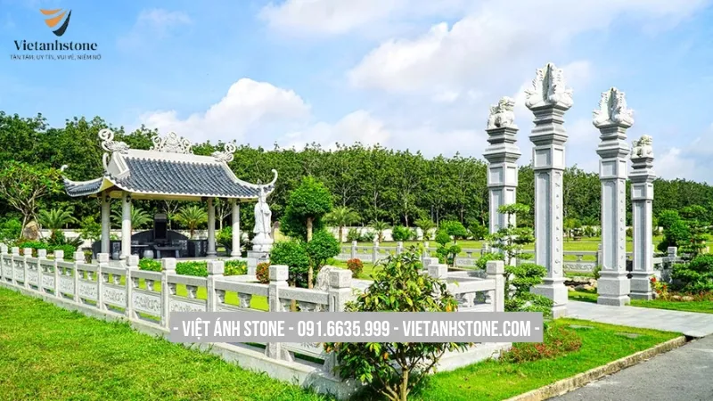 Các chi tiết trang trí lăng mộ đá tăng thẩm mỹ và phong thủy