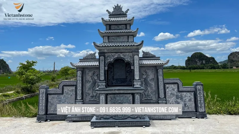 Đặc điểm lăng mộ đá xanh 3 mái