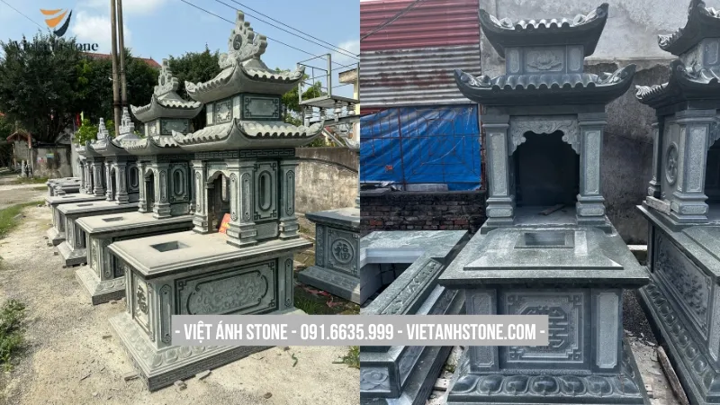 Ý nghĩa của lăng mộ đá xanh đen 2 mái