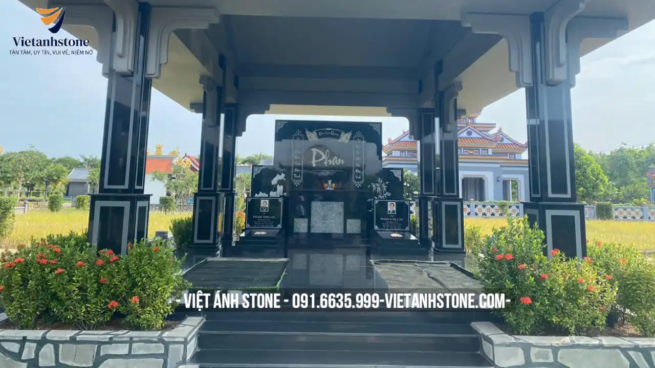 Thiết kế lăng mộ gia đình hiện đại cùng với nhà thờ họ