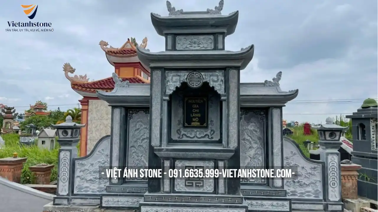 Thiết kế lăng mộ gia đình hiện đại cùng với nhà thờ họ