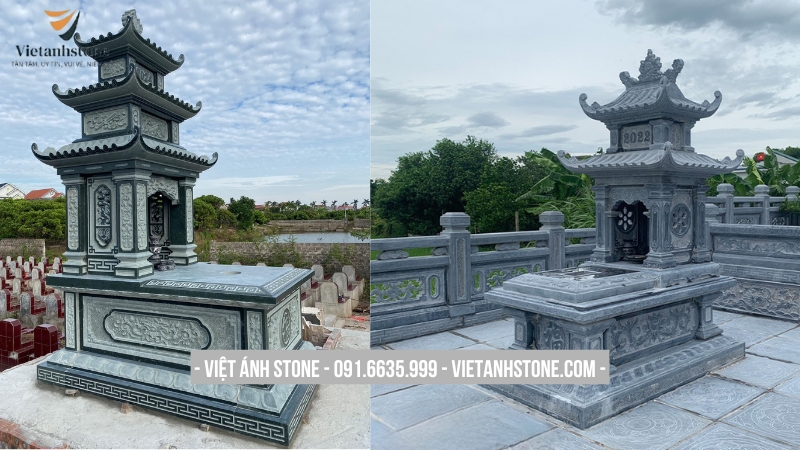Lăng mộ có mái che đơn giản 1, 2, 3 mái