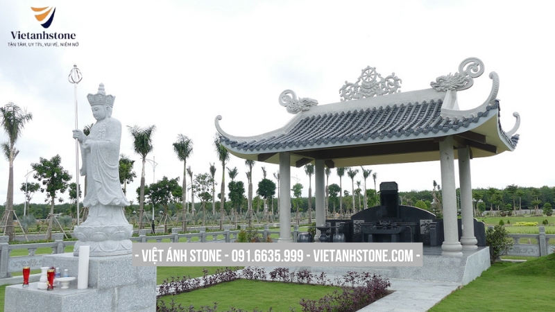 Mẫu khuôn viên lăng mộ tối giản được nhiều người yêu thích