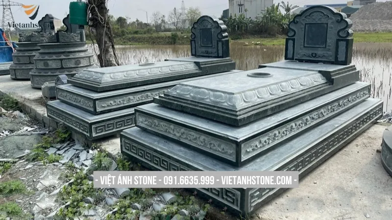 Cấu tạo cơ bản của kiểu mộ đá giá rẻ, thiết kế đơn giản