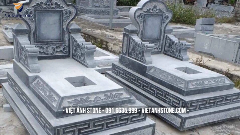 Mẫu lăng mộ đá Thanh Hóa tam cấp