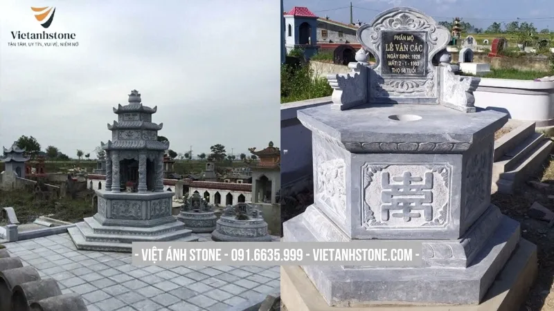 Mẫu lăng mộ bát giác hài hòa