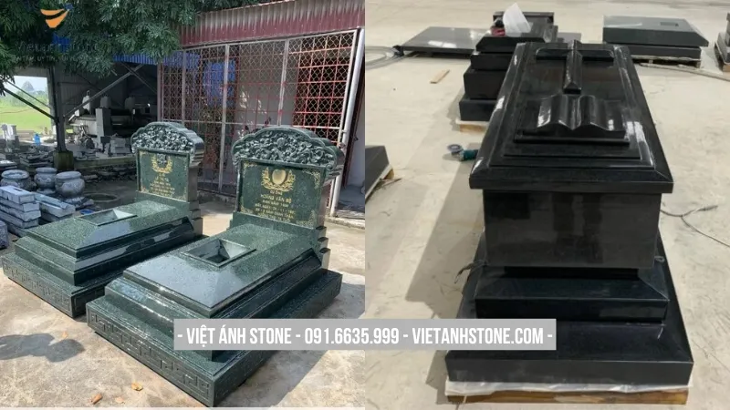 Mẫu lăng mộ đá granite bền đẹp với thời gian