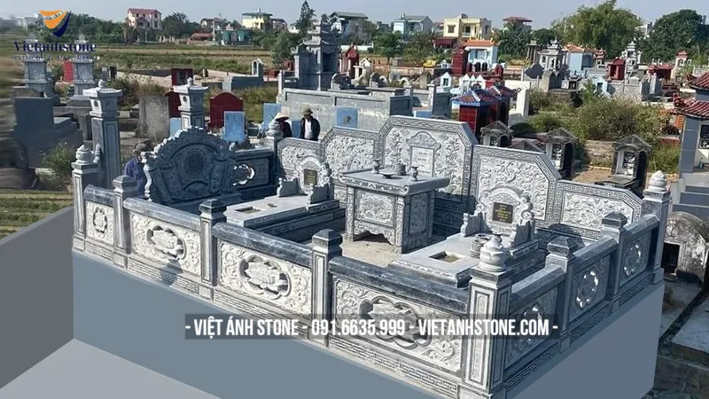 Giá mộ đá tam sơn phụ thuộc vào kích thước và chất liệu đá
