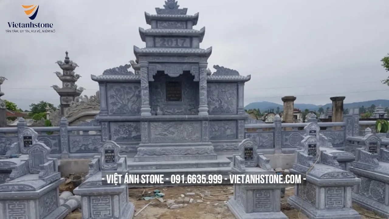 kích thước mộ đá