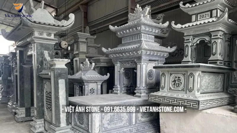 Lăng mộ có mái che đơn giản 1, 2, 3 mái