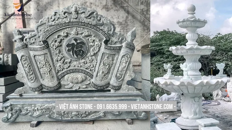 Một số vật phẩm đặt trang trí cho khuôn viên lăng mộ đẹp