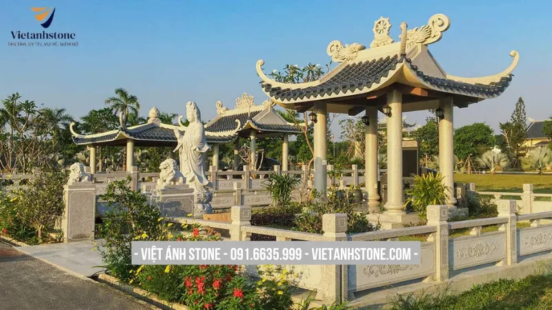 Thiết kế khuôn viên lăng mộ đẹp với diện tích nhỏ