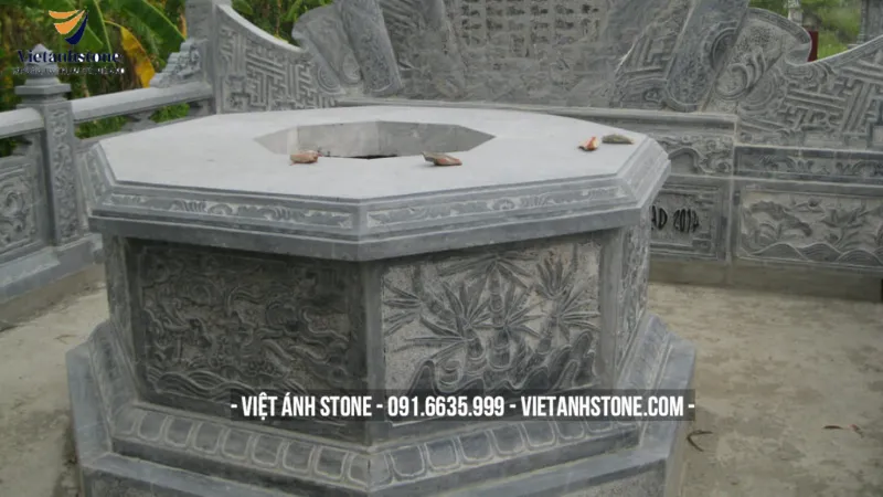 Mộ đá lục giác toàn khối đá