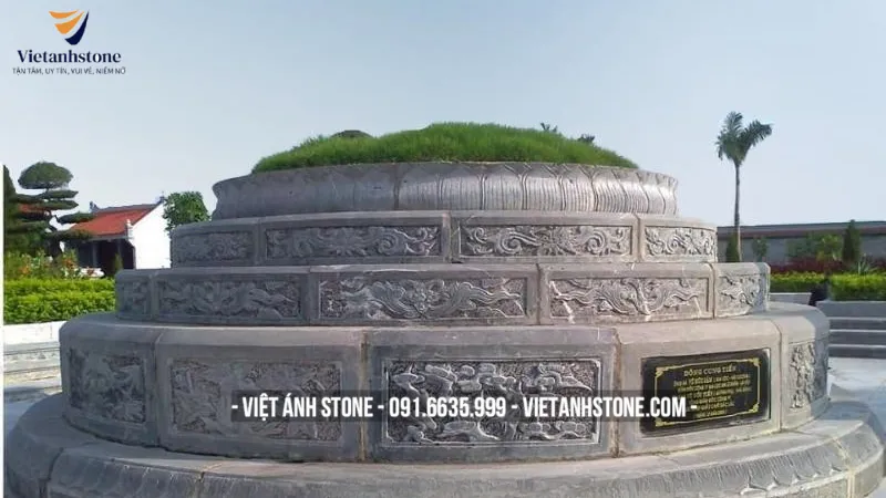 Mẫu mộ xây tròn tập thể