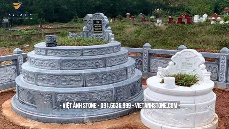 Mẫu mộ đơn giản mà đẹp hình tròn