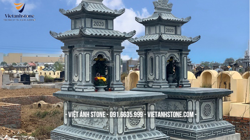 Mẫu nhà mồ đẹp từ đá xanh rêu