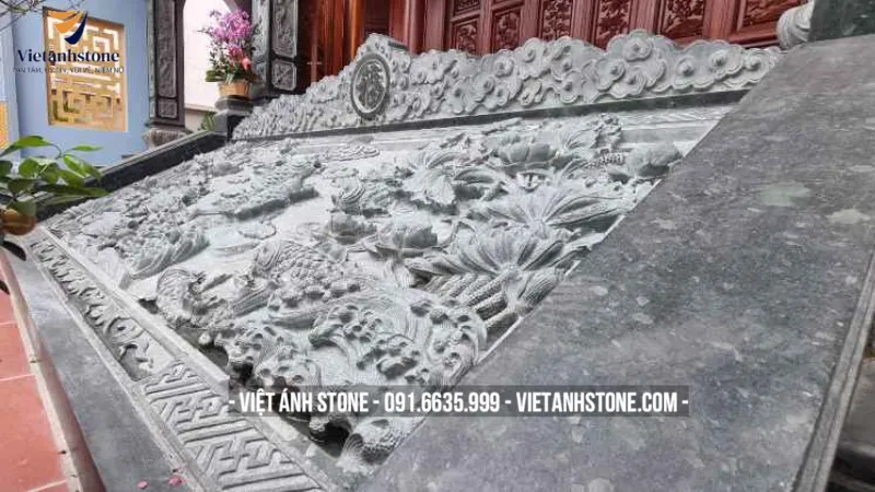 Chiếu rồng đá tự nhiên hoa văn tinh tế giá hợp lý