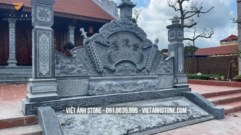 Mẫu Cuốn thư đá bề thế cho nhà thờ đá