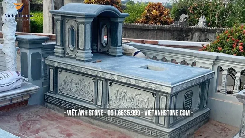 Mộ một mái là kiểu mẫu mộ đẹp đơn giản nhưng mang đậm nét văn hóa tâm linh Việt Nam