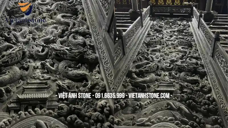 Chiếu rồng đá có giá trị nghệ thuật và tâm linh cao, mang ý nghĩa trấn yểm, xua đuổi tà ma, và thể hiện uy quyền