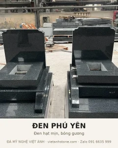 Mộ đá granite màu đen Phú Yên