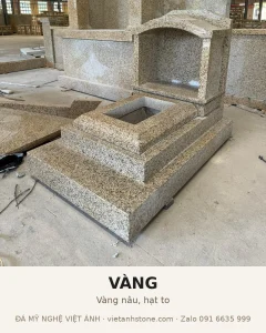 Mộ đá granite màu vàng