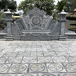 Cuốn thư đá có trụ đèn hai bên – VAS 30