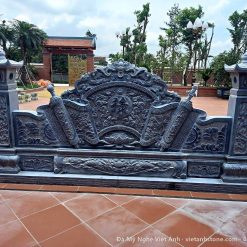 Cuốn thư đá xanh đen chạm rồng – VAS 28