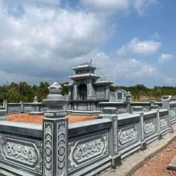 Lan can đá quây khu lăng mộ gia đình – VAS 27