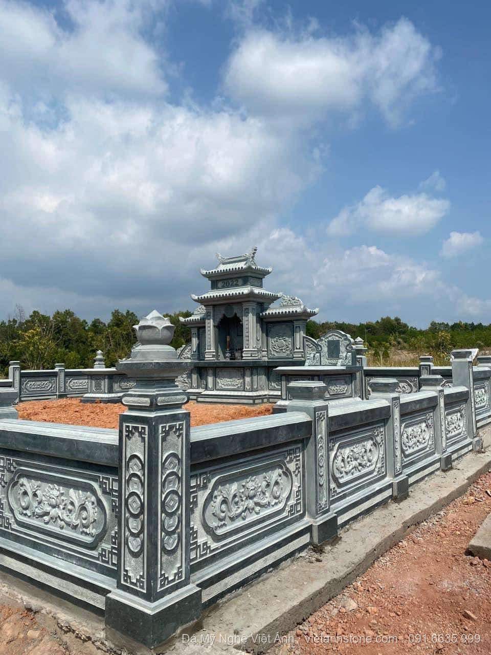 Lan can đá quây khu lăng mộ gia đình – VAS 27